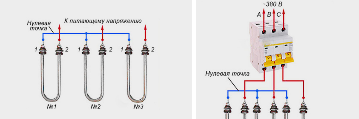 Схема подключения комфорок на эл